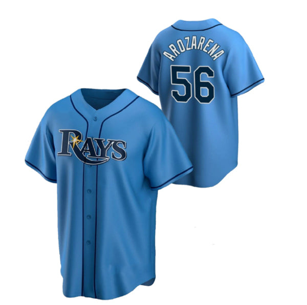 Tampa Bay Rays #56 Randy Arozarena Blue HOLBERT Cool Base Stitched Jersey