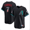 Arizona Diamondbacks #7 Corbin Carroll Player Black HOLBERT USA 250 Fourth of July Home Game Stitched Jerseys