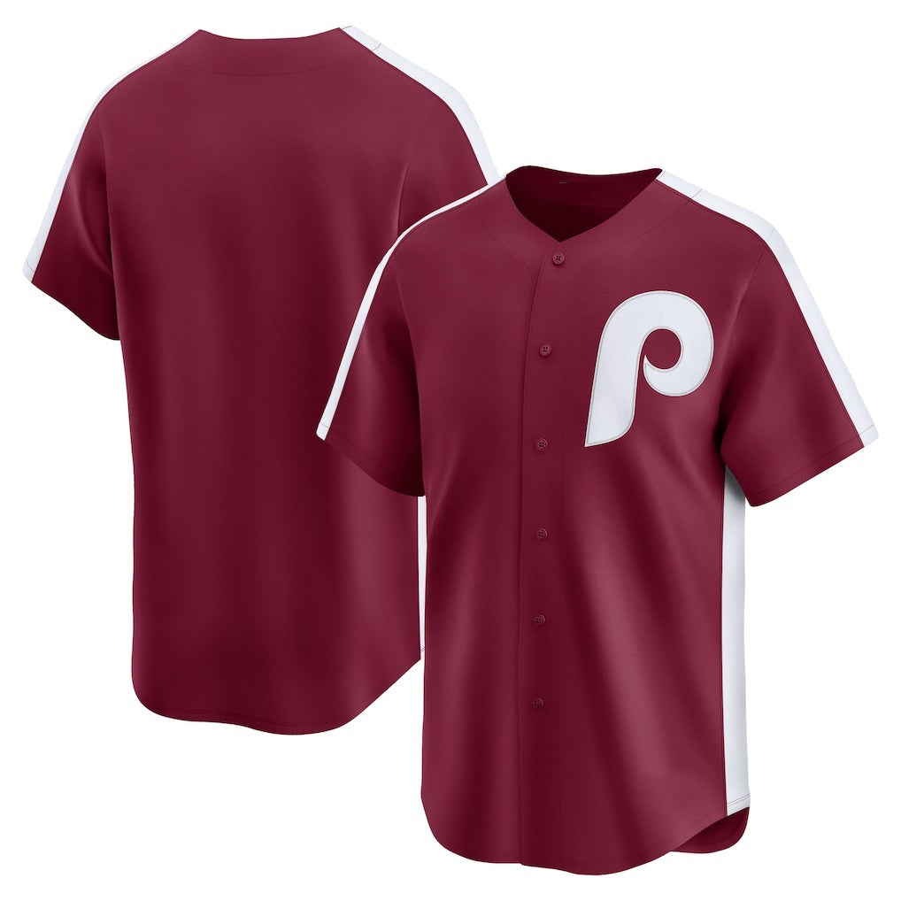 Philadelphia Phillies Maroon HOLBERT Throwback Cooperstown Collection Limited Jersey