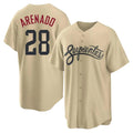 Arizona Diamondbacks #28 Nolan Arenado Player Tan HOLBERT City Connect Home Game Stitched Jerseys