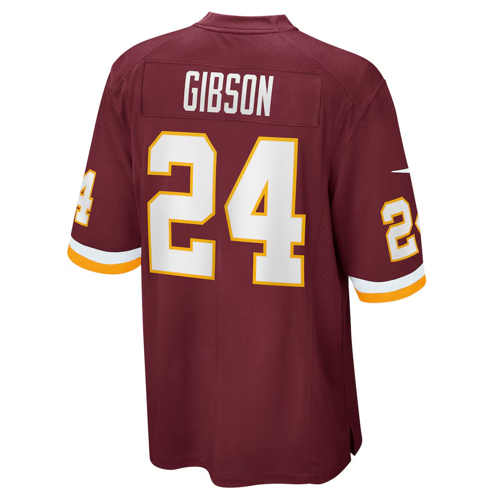 W.Football Team #24 Antonio Gibson Burgundy HOLBERT Game Player Jersey