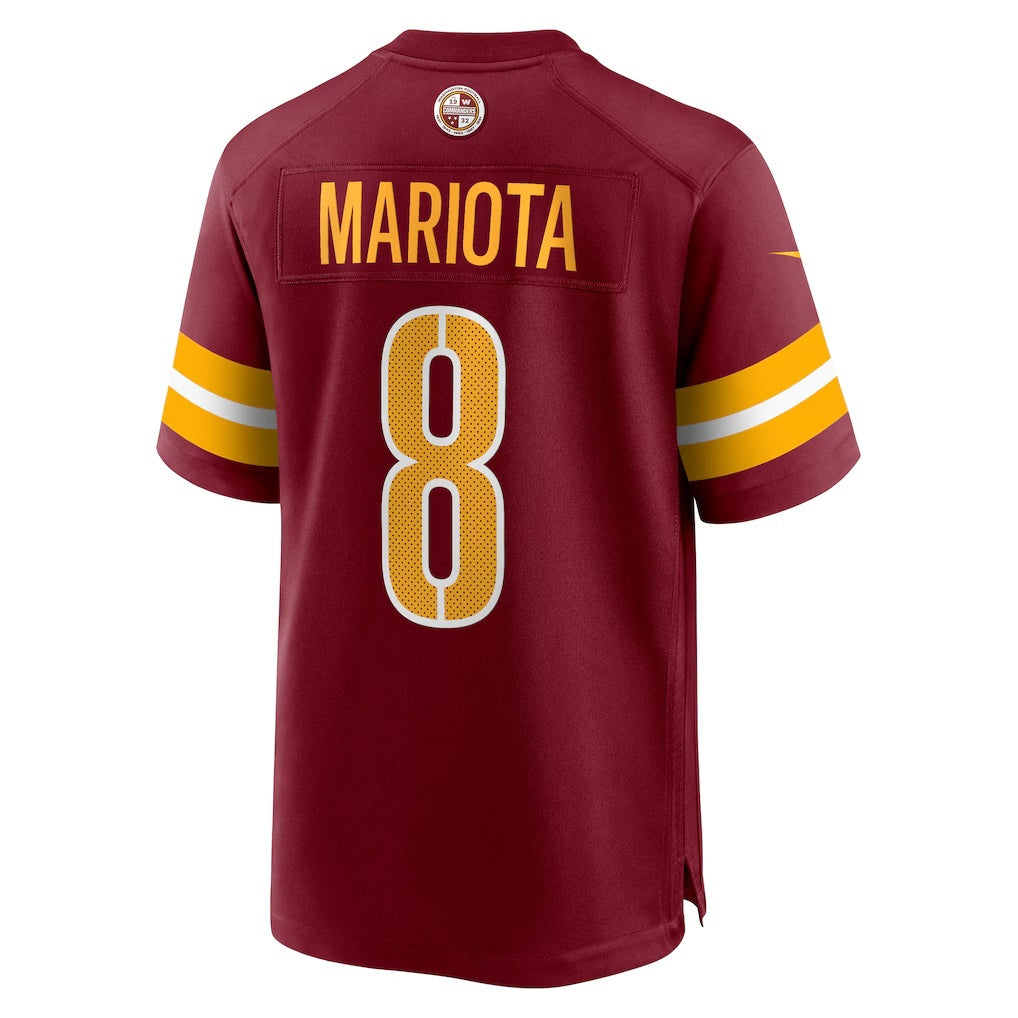 W.Commanders #8 Marcus Mariota Burgundy HOLBERT Team Game Jersey