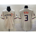 Houston Astros #3 Jeremy Pena Cream HOLBERT 2025 City Connect With Texas Patch Limited Stitched Jersey
