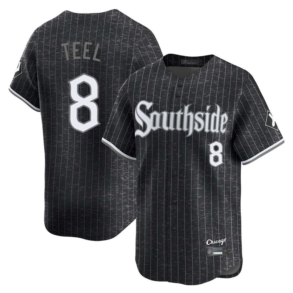 Chicago White Sox #8 Kyle Teel Player Black HOLBERT City Connect Limited Home Stitched Jerseys