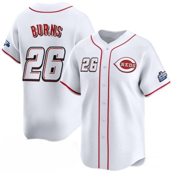Cincinnati Reds #26 Chase Burns White HOLBERT 2025 Speedway Classic Home Limited Stitched Jersey