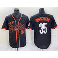 Baltimore Orioles #35 Adley Rutschman Black HOLBERT With Patch Cool Base Stitched Jersey