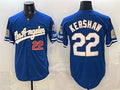 Los Angeles Dodgers #22 Clayton Kershaw Royal HOLBERT 2026 Gold Collection 9x & B2B Champs Patch Stitched Jersey