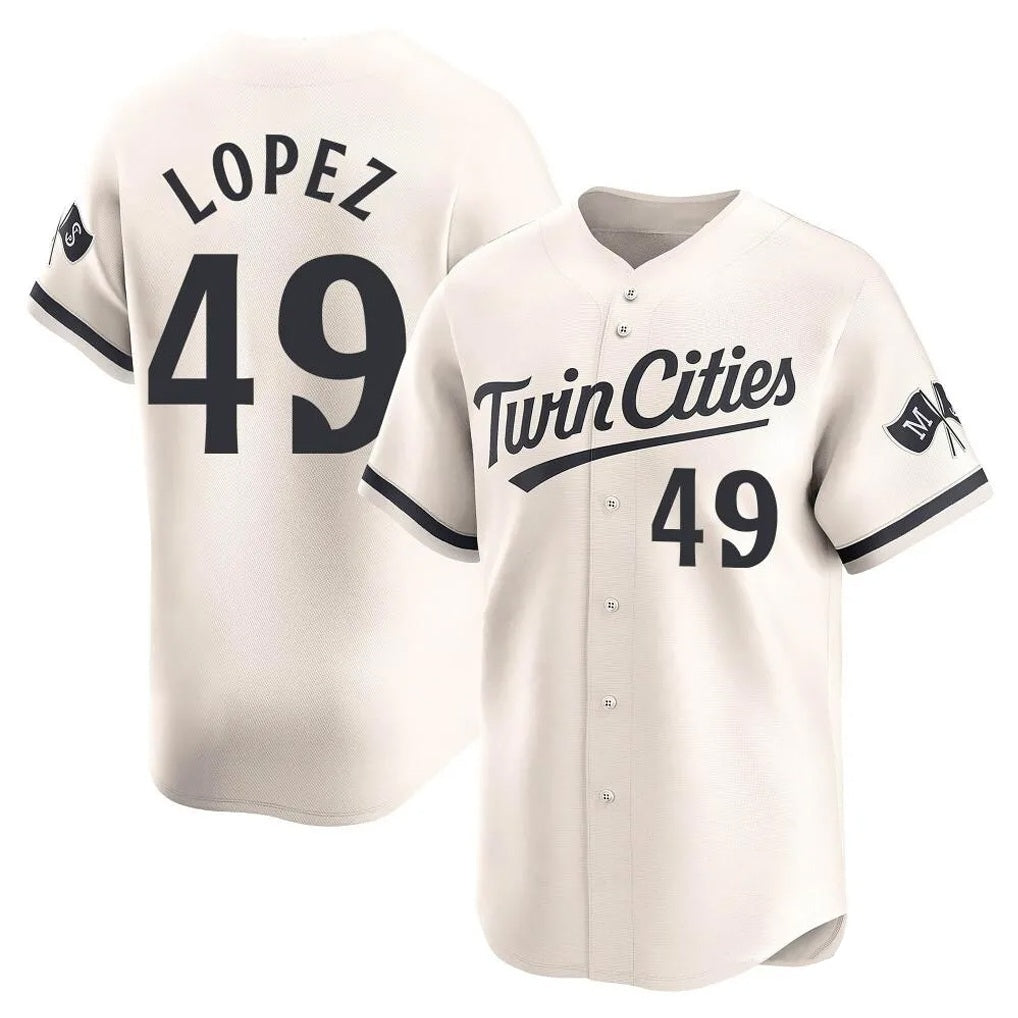 Minnesota Twins #49 Pablo Lopez Player Cream HOLBERTHome Limited Stitched Jerseys