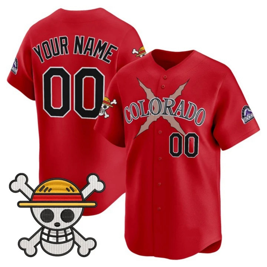 Custom Colorado Rockies x One Piece Red HOLBERT Vapor Premier Limited Jersey - Stitched
