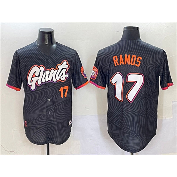 San Francisco Giants #17 Heliot Ramos Anthracite HOLBERT 2025 City Connect Limited Stitched Jersey