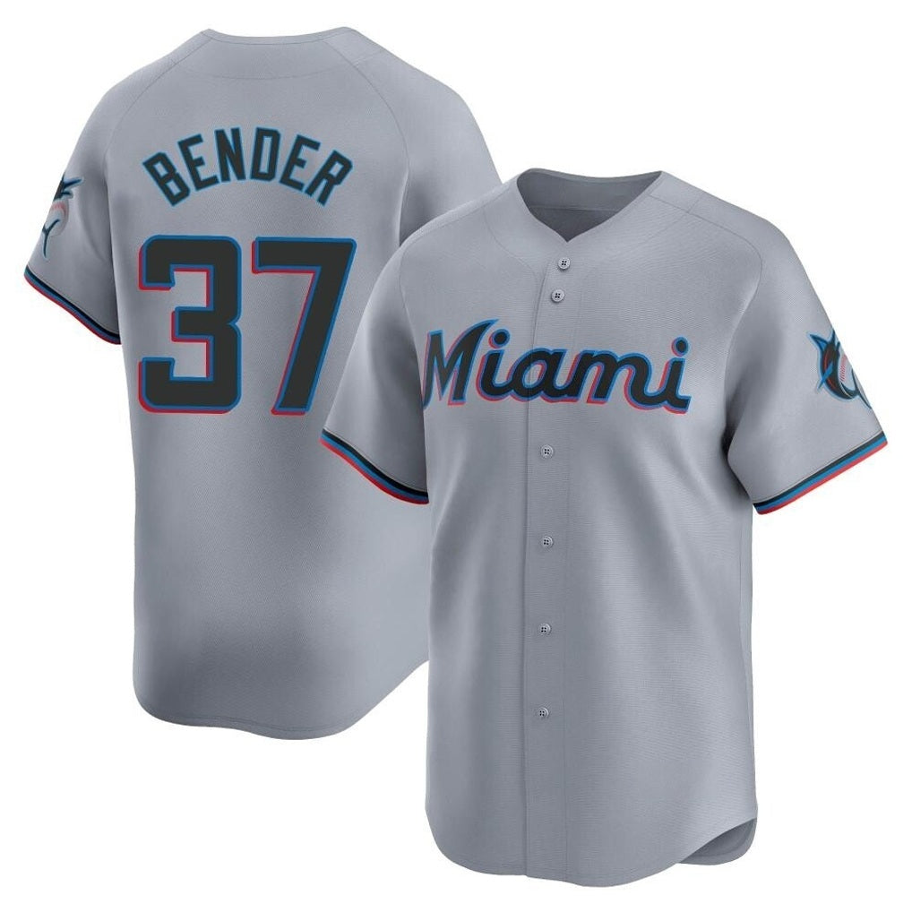 Miami Marlins #37 Anthony Bender Player Gray HOLBERT Home Limited Stitched Jerseys