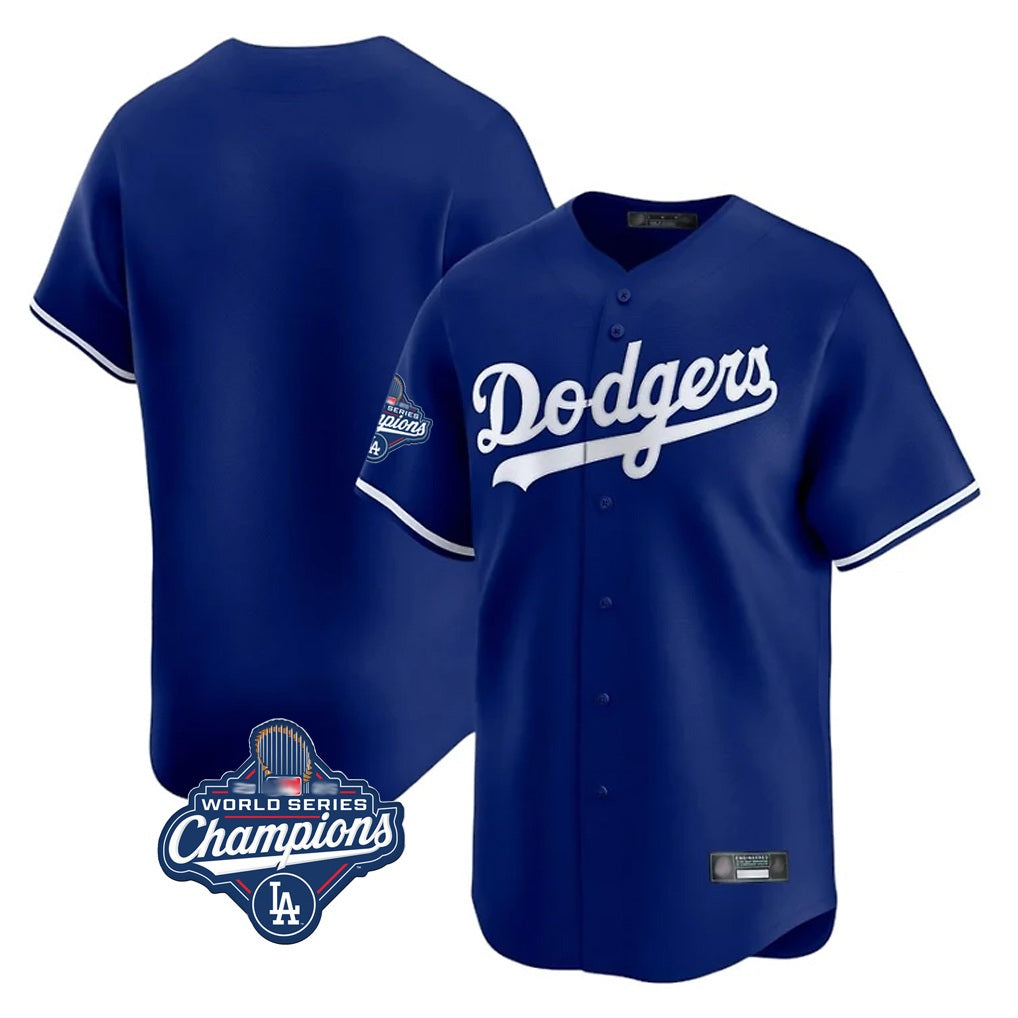 Los Angeles Dodgers Blank Player Royal HOLBERT Limited Home World Series Meet Stitched Jerseys