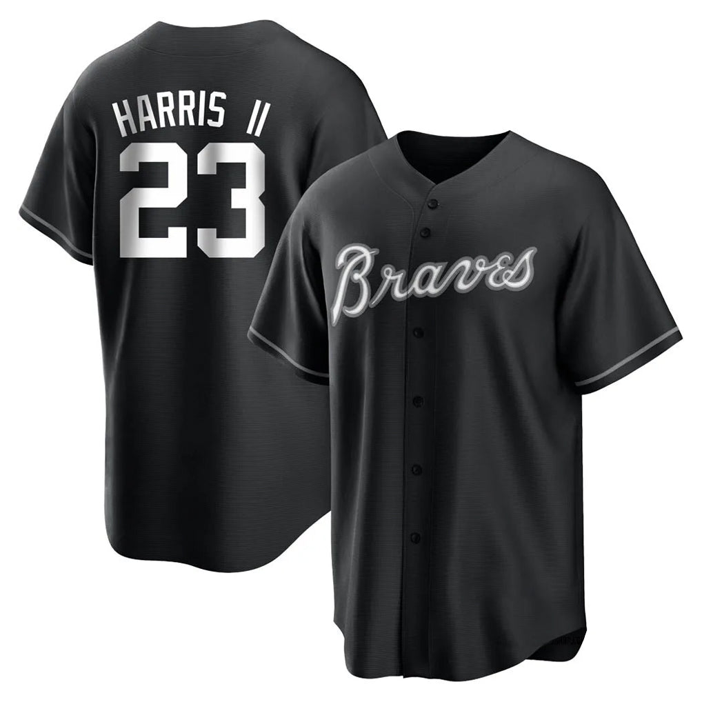 Atlanta Braves #23 Michael Harris II Player Black HOLBERT Home Game Stitched Jerseys