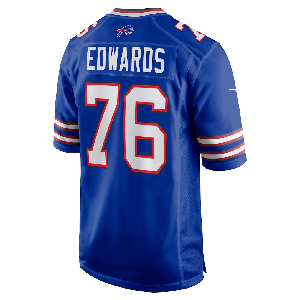 B.Bills #76 David Edwards Royal HOLBERT Game Jersey