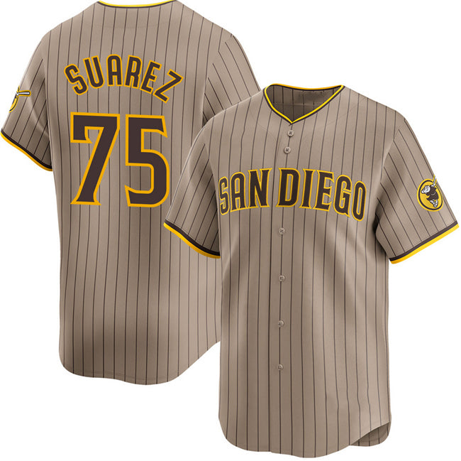 San Diego Padres #75 Robert Suarez Tan HOLBERT 2024 Alternate Limited Stitched Jersey