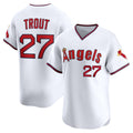 Los Angeles Angels #27 Mike Trout White HOLBERT Alternate Limited Jersey