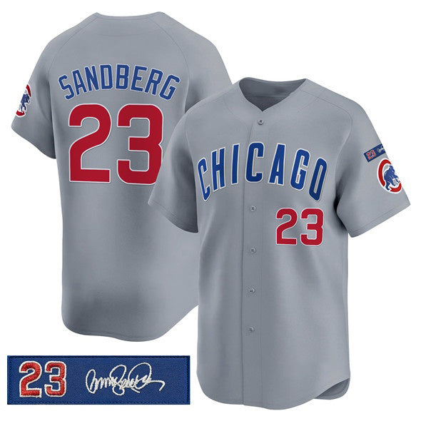 Chicago Cubs #23 Ryne Sandberg Gray HOLBERT 'Ryne Sandberg Tribute' Vapor Limited V3 Stitched Jersey