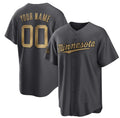 Custom Minnesota Twins Active Player Charcoal HOLBERT 2022 All-Star Cool Base Stitched Jersey