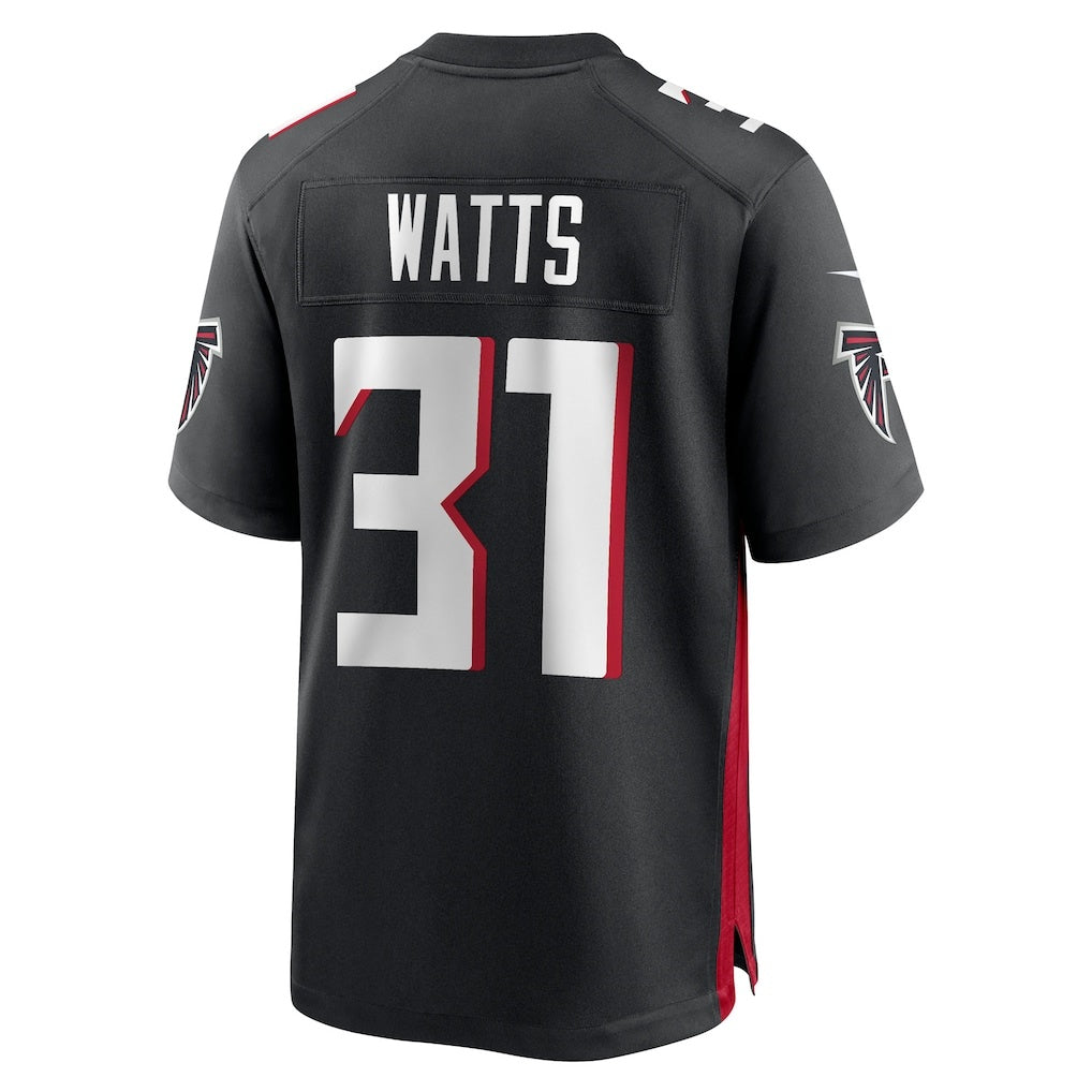 A.Falcons #31 Xavier Watts Black HOLBERT Team Game Jersey