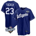 Los Angeles Dodgers #23 Kyle Tucker Player Royal HOLBERT World Series Game Stitched Jerseys
