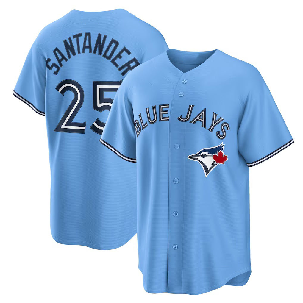 Toronto Blue Jays #25 Anthony Santander Light Blue HOLBERT Alternate Replica Jersey