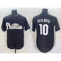Philadelphia Phillies #10 J.T. Realmuto Black HOLBERT Lights Out Limited Stitched Jersey