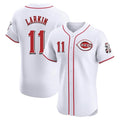 Cincinnati Reds #11 Barry Larkin Player White HOLBERT Limited Elite Home Stitched Jerseys