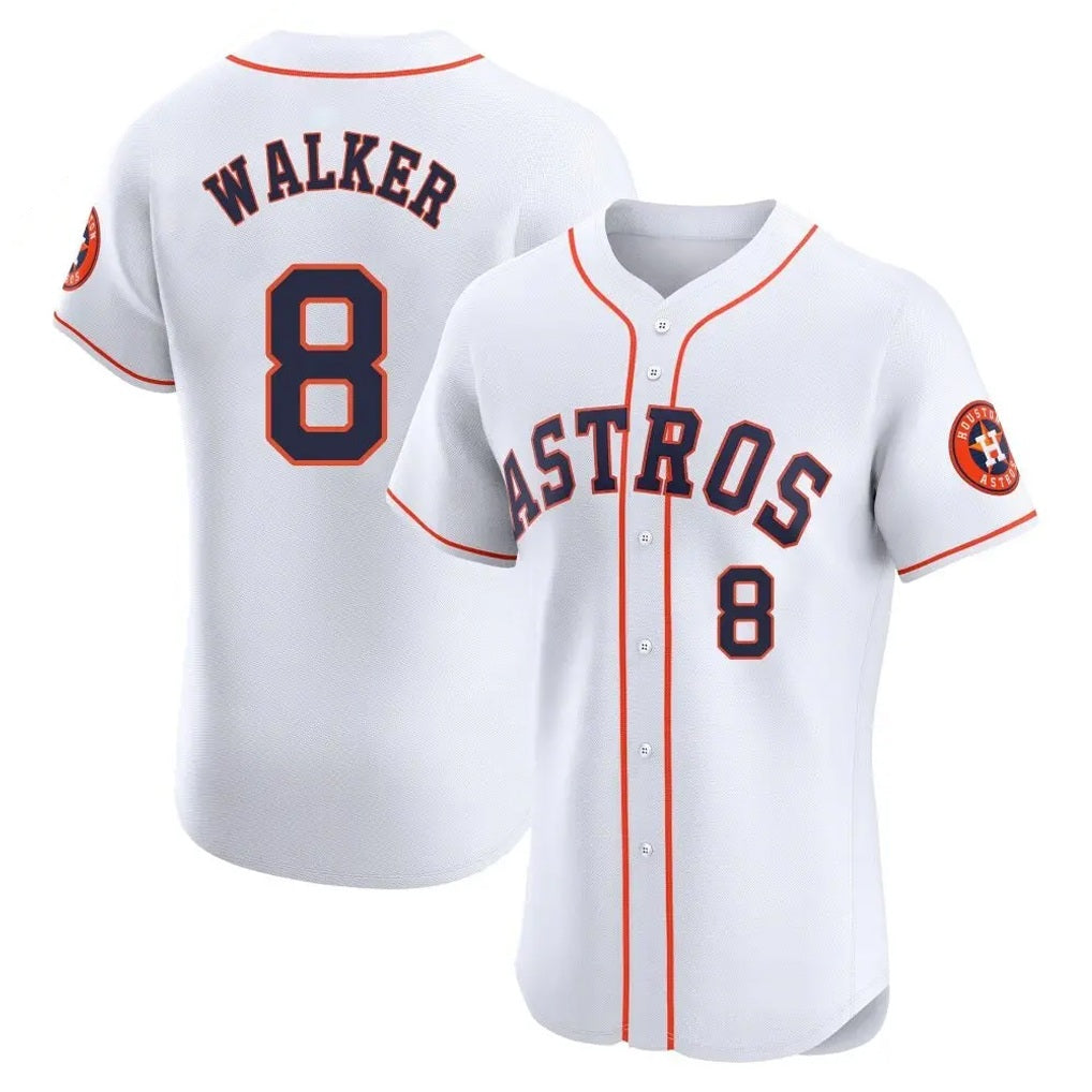 Houston Astros #8 Christian Walker Player White HOLBERT Limited Elite Home Stitched Jerseys