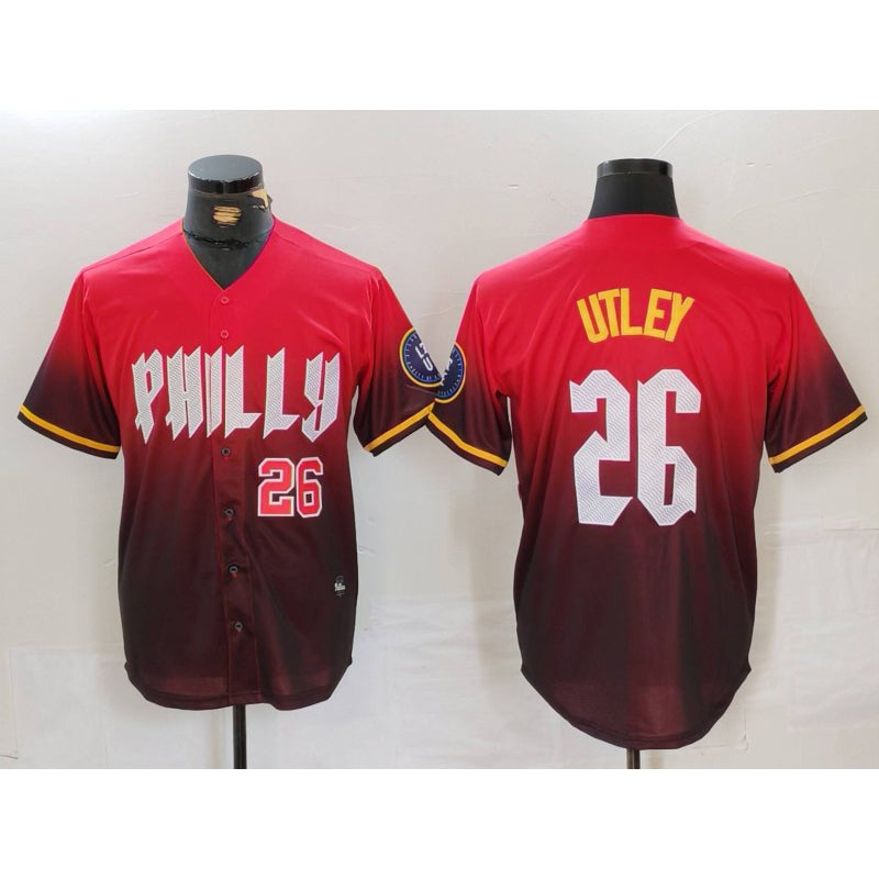 Philadelphia Phillies #26 Chase Utley Red HOLBERT 2024 City Connect Limited Stitched Jerseys