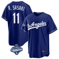 Los Angeles Dodgers #11 Roki Sasaki Player Royal HOLBERT World Series Meet Game Stitched Jerseys