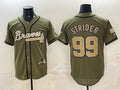 Atlanta Braves #99 Spencer Strider Olive HOLBERT 2026 Armed Forces Day Stitched Jersey
