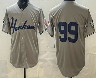 New York Yankees #99 Aaron Judge Grey HOLBERT Without Name Limited Jersey