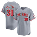 Cincinnati Reds #30 Ken Griffey Player Gray HOLBERT Home Limited Stitched Jerseys