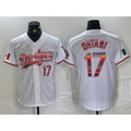 Los Angeles Dodgers #17 Shohei Ohtani White HOLBERT Mexico Cool Base Stitched Jersey