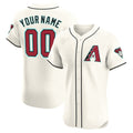 Custom Arizona Diamondbacks 2024 Flex Base Jersey ¨C Cream HOLBERT