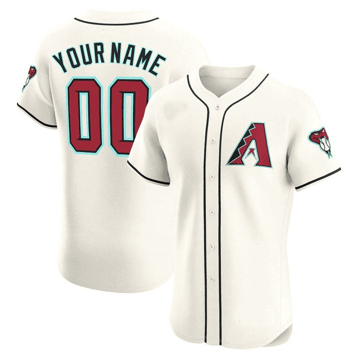 Custom Arizona Diamondbacks 2024 Flex Base Jersey ¨C Cream HOLBERT