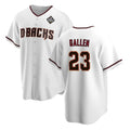Arizona Diamondbacks #23 Zac Gallen White HOLBERT 2023 World Series Cool Base Stitched Jersey