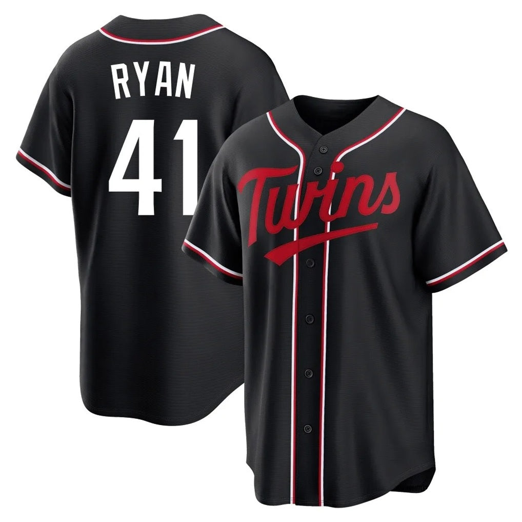 Minnesota Twins #41 Joe Ryan Player Black HOLBERTFashion Out Home Limited Stitched Jerseys