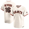 San Francisco Giants #16 Rafael Devers Cream HOLBERT Home Limited Player Jersey