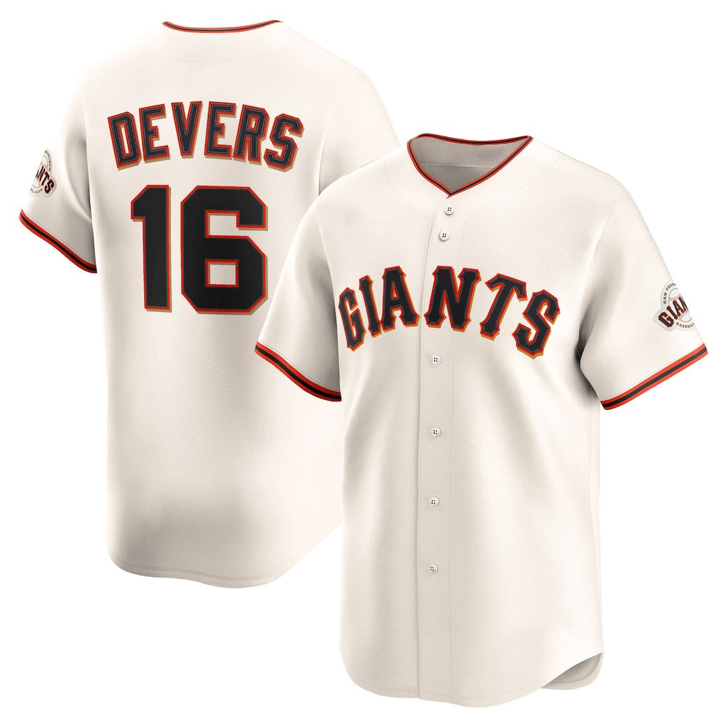 San Francisco Giants #16 Rafael Devers Cream HOLBERT Home Limited Player Jersey