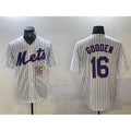 New York Mets #16 Dwight Gooden White HOLBERT Cool Base Stitched Jerseys