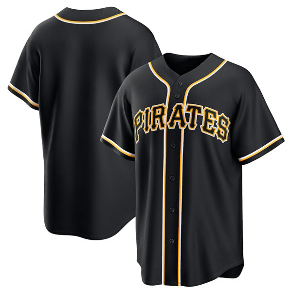 Pittsburgh Pirates Blank Black HOLBERT Out Stitched Jersey
