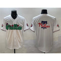 Philadelphia Phillies Team Big Logo White HOLBERT Phanatic Limited Stitched Jersey