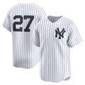 New York Yankees #27 Giancarlo Stanton White HOLBERT Home Limited Player Jersey 2