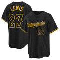 Minnesota Twins #23 Royce Lewis Player Black HOLBERTSnake Skin City Home Game Stitched Jerseys