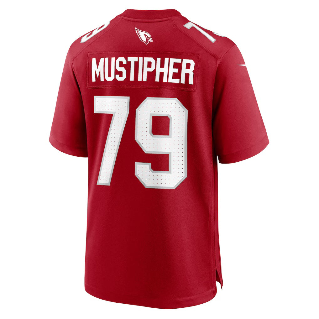 A.Cardinals #79 PJ Mustipher Cardinal HOLBERT Team Game Jersey