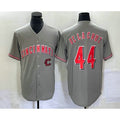 Cincinnati Reds #44 Elly De La Cruz Grey HOLBERT Cool Base Stitched Jersey
