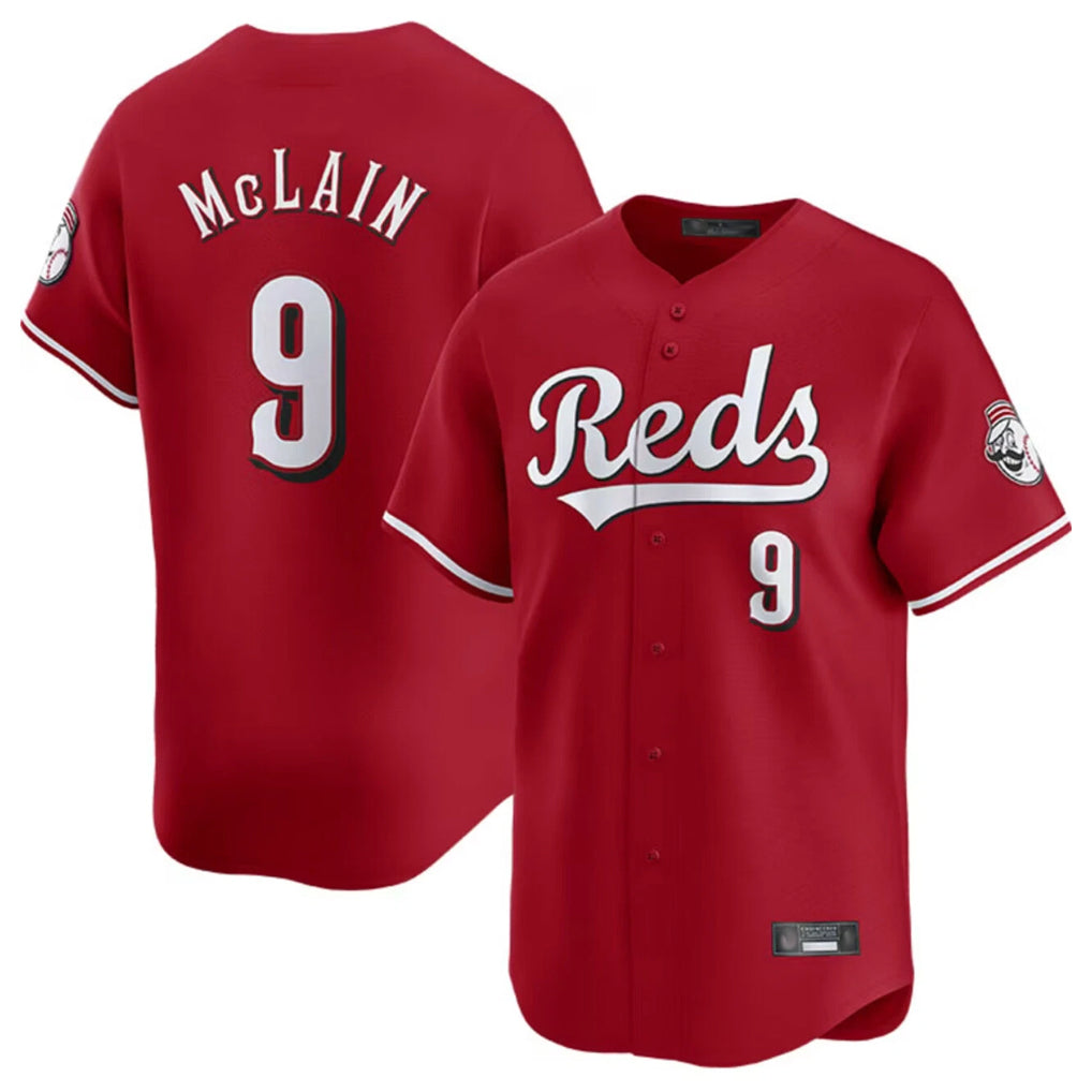 Cincinnati Reds #9 Matt McLain Player Red HOLBERT Home Limited Stitched Jerseys