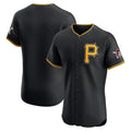 Pittsburgh Pirates Black HOLBERT Alternate Vapor Premier Elite Patch Jersey