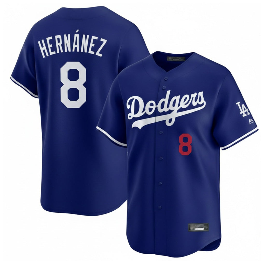 Los Angeles Dodgers #8 Enrique Hern¨¢ndez Player Royal HOLBERT Limited Home Stitched Jerseys
